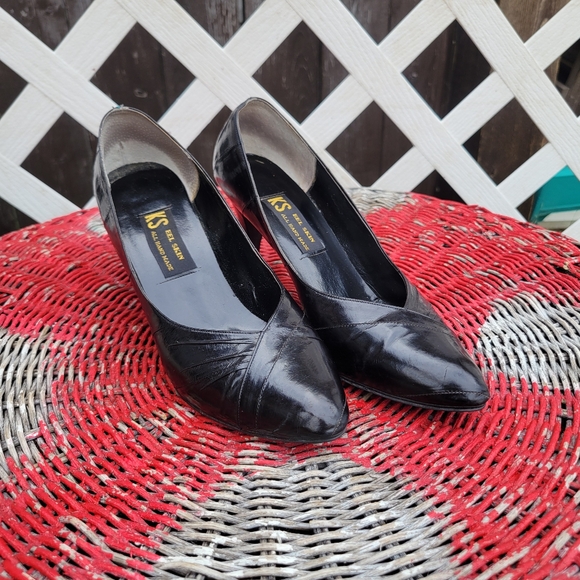 Vintage Genuine EEL skin heels & purse combo! 🤩 - Picture 3 of 13